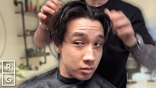 'I Wanted a Mullet BUT I've Got Job Interviews!' | Middle Part Flow Haircut