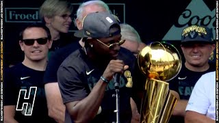 Jrue Holiday Speech at The Bucks 2021 Championship Parade