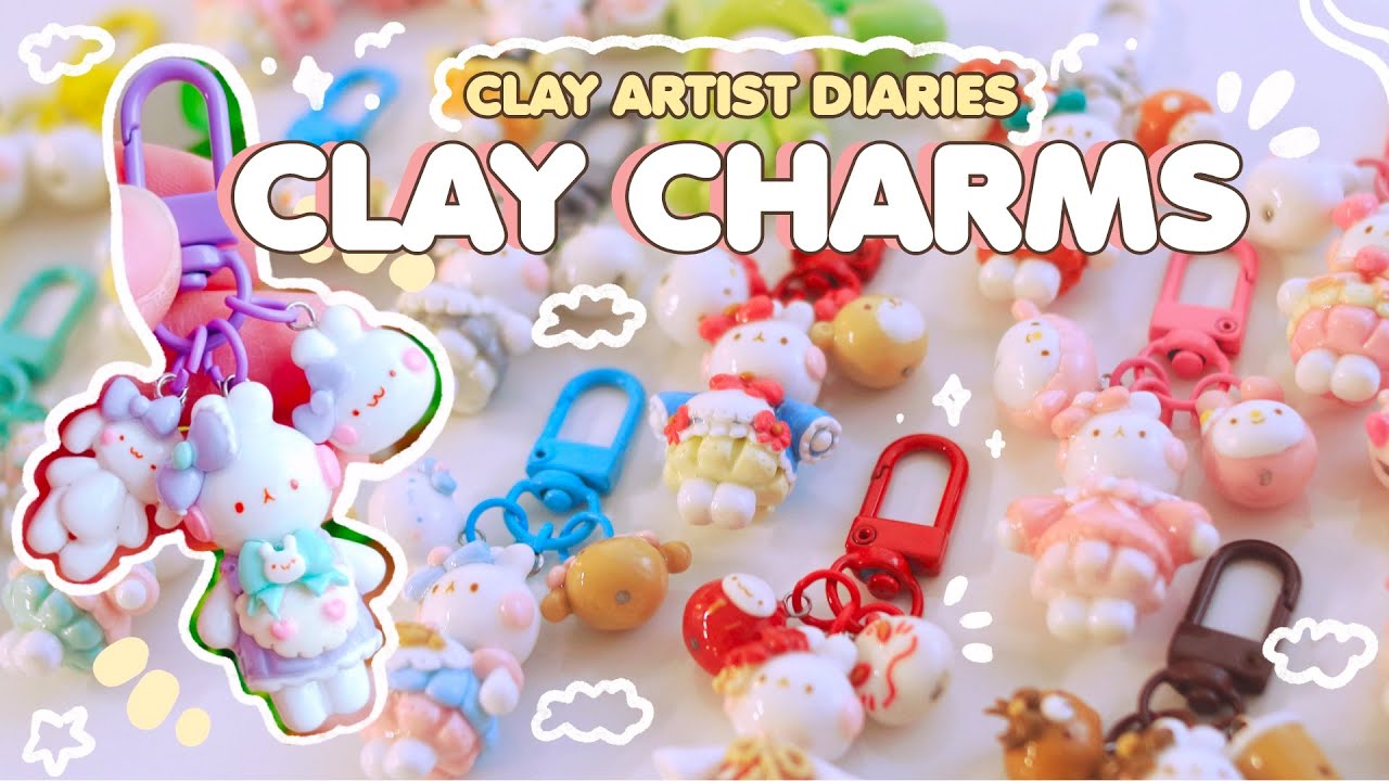 Clay Artist Vlog 🍄 Cute Seed Bead Bracelets, Polymer Clay Charms