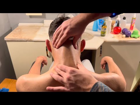 ASMR - RELAXING NECK AND BODY MASSAGE (Turkish barber)