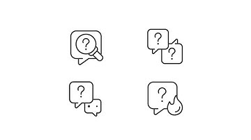 Animated inquiry linear icons