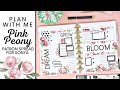 PLAN WITH ME | PINK PEONY PATRON  SPREAD FOR SONYA | THE HAPPY PLANNER
