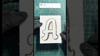 I Can’t Stop Watching This Letter “A” Cut 👀 #foamcutting #satisfying #viralshorts #shorts