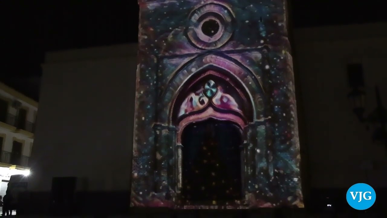 Proyección Videomapping y Nevada-Navidad en Lepe 30-11-2024