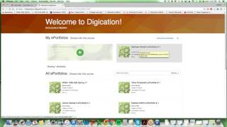 Submitting Assignments Digication