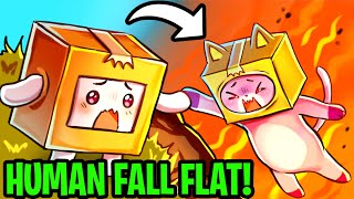 FOXY & BOXY Play HUMAN FALL FLAT For The FIRST TIME EVER! (SUPER FUNNY GAME!!!)