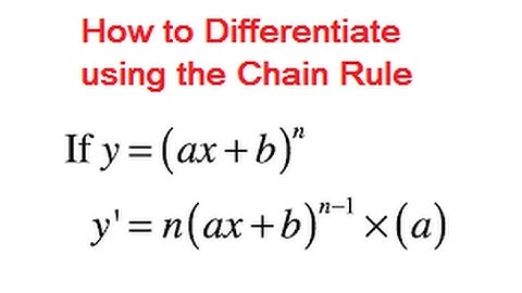 How to Differentiate normal and Trig functions using the Chain Rule