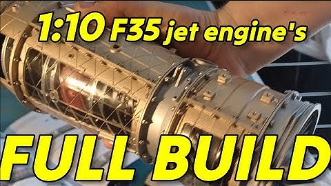 Building the ULTIMATE $800 F35 Fighter Jet Engine 1:10 Kit - Perfect for Beginners and DIYers