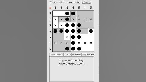 Grey is Odd - Today grids. Solution level 2 7X7 dated 02-09-2024