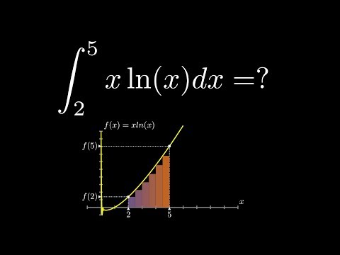 Integral of  ∫ x ln x d x ? | Python Animation