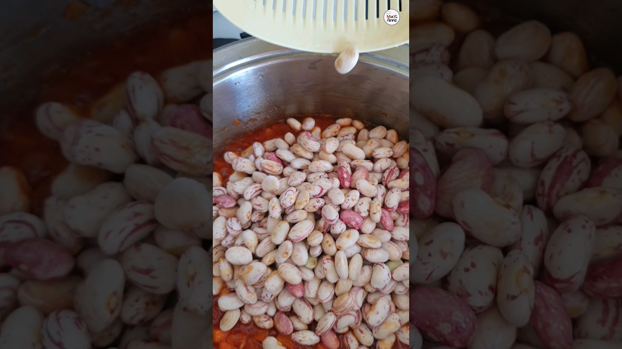1 Dakikada Zeytinyağlı Barbunya Yemeği Tarifi #shortvideo #yemek #barbunya #shortsviral