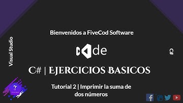 Tutorial 2: Imprimir la suma de dos números C# | Ejercicios Básicos