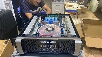 Cục đẩy khủng 4 kênh SA Sound 416+ 1600w trên kênh | chuyên sự kiện đám cưới | Audio Mạnh Cường