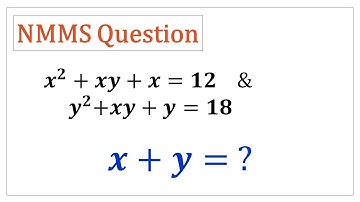 #How to find the value of x + y ? #NMMS Question #Olympiad Exam