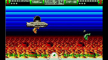 Tower Toppler (Nebulus) - Fish Level - Atari ST [Longplay]