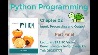 Chapter02 Input, Processing and Output Part Final