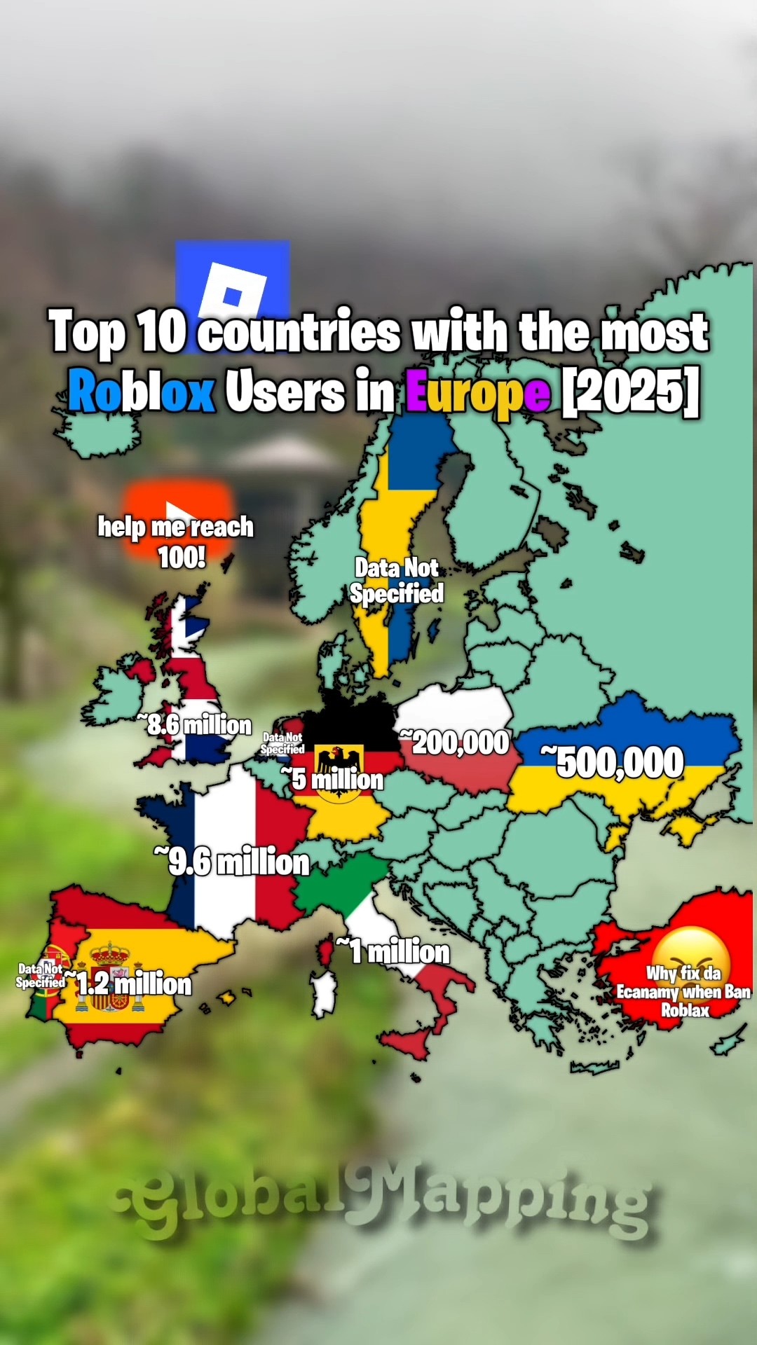Top 10 Countries With The Most Roblox Users In Europe 2025 Europe Oardefault 
