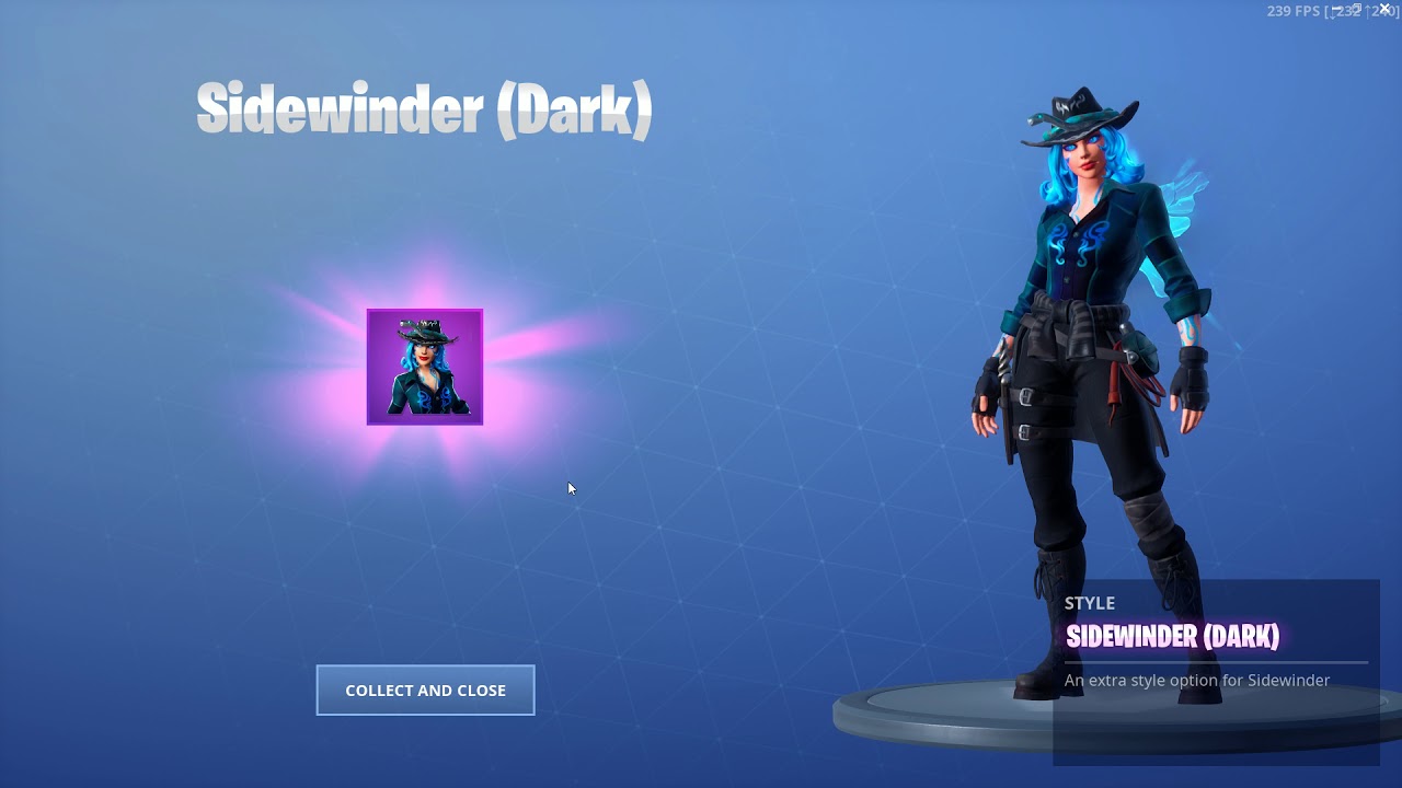 Fortnite: Challenges/ nBKg unlocks a *NEW* skin style for "Sidewinder" (Dark) | 