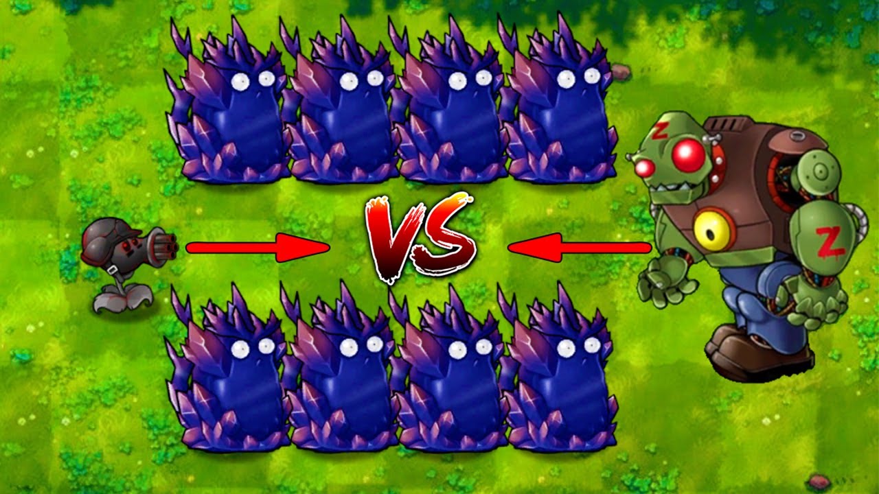 Plants vs Zombies - Gatling Doom vs All Zombies - YouTube