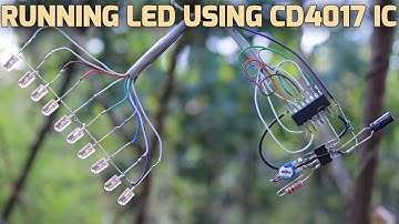 CD4017BE Projects | CD4017BE Drop LED | CD4017BE 555 | CD4017BE LED Chaser | CD4017BE and NE555 |