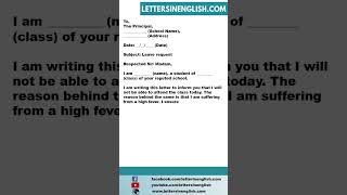 Surat Keterangan Tidak Masuk Sekolah karena Demam - Surat Izin Tidak Masuk Sekolah karena Demam