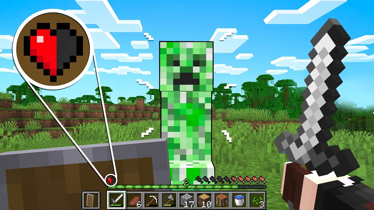 Minecraft, lekin menda faqat YARIMTA JON bor | Articraft