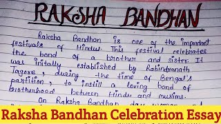 Raksha Bandhan Essay In English | Raksha Bandhan Paragraph | Raksha Bandhan For Class | Rakhi Day