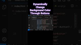 Dynamically Change Background Color Through Buttons