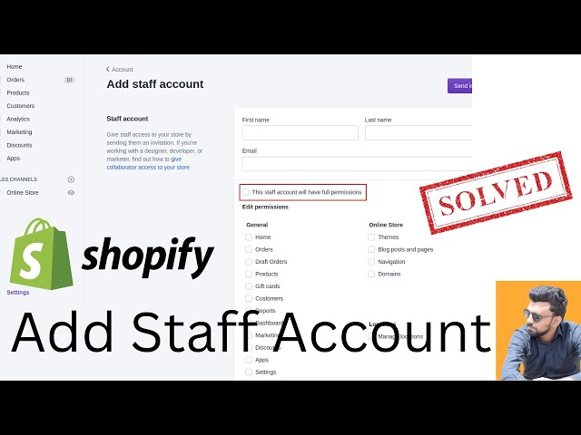 How to Add Staff Accounts to Your Shopify Store: Step-by-Step Tutorial class=