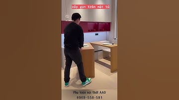 Thiết kế bàn xoay 360 độ thông minh xếp gọn trên mặt tủ  #phukiennoithataad