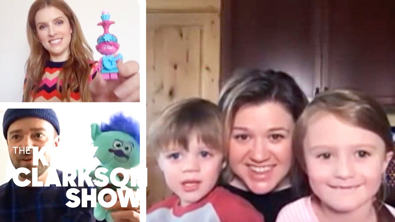 Kelly Clarkson's Kids Crash Interview With Justin Timberlake And Anna Kendrick