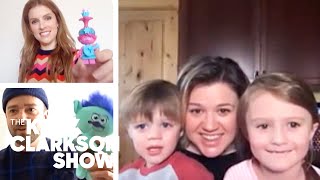 Kelly Clarkson's Kids Crash Interview With Justin Timberlake And Anna Kendrick