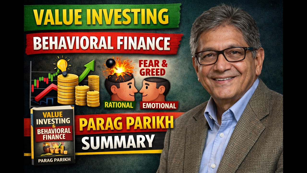 Value Investing and Behavioural Finance - Parag Parikh |Summary| - YouTube