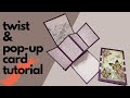 Twist &amp; Pop up card making tutorial | Pop Up Card | Card Making Tutorials | Handmade Pop up card