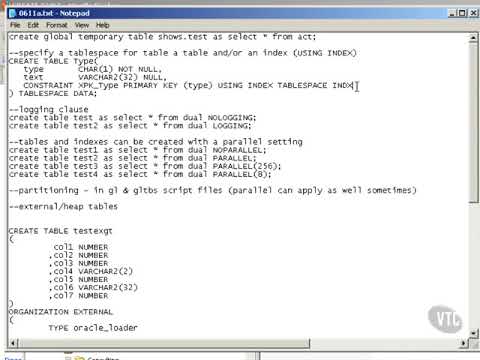 54 Global Temporary Tablespaces Logging