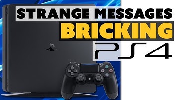Strange Messages BRICKING PS4 Consoles!