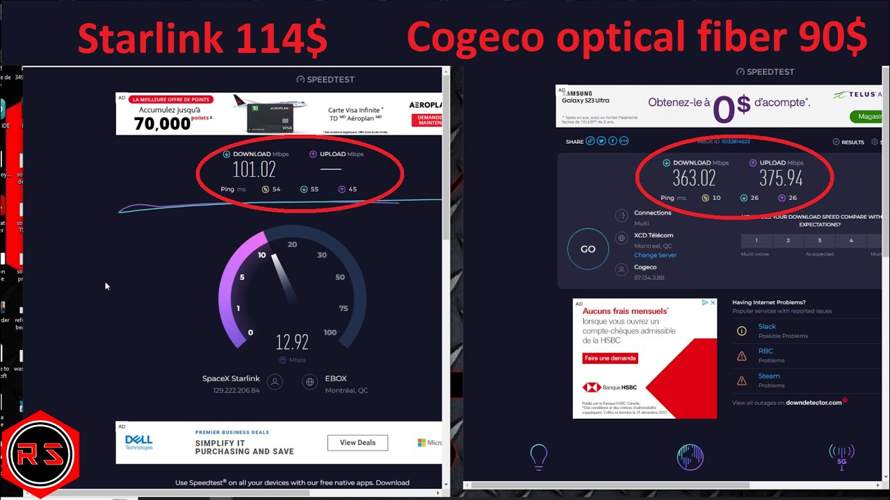 SpaceX Starlink vs optical fiber TRUE SPEED TEST - YouTube