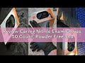 Review Caring Nitrile Exam Gloves, 50 Count, Powder Free and Without Natural Rubber Latex, Gloves fo