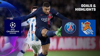 HIGHLIGHTS | PSG vs. Real Sociedad (UEFA Champions League 2023-24 Round of 16, First Leg) image