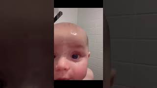 Shower time  #Justbabythings #shorts #babyshorts #youtubebabies #babyvideos #adorablebabies