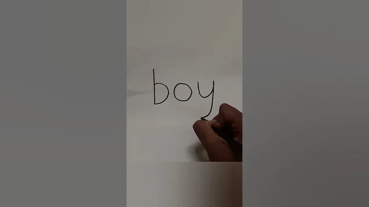 how to draw boy picture  with the word 'boy' #shorts