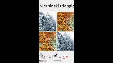 part 2 SIerpinski triangle 3D GRASSHOPPER AND  C#