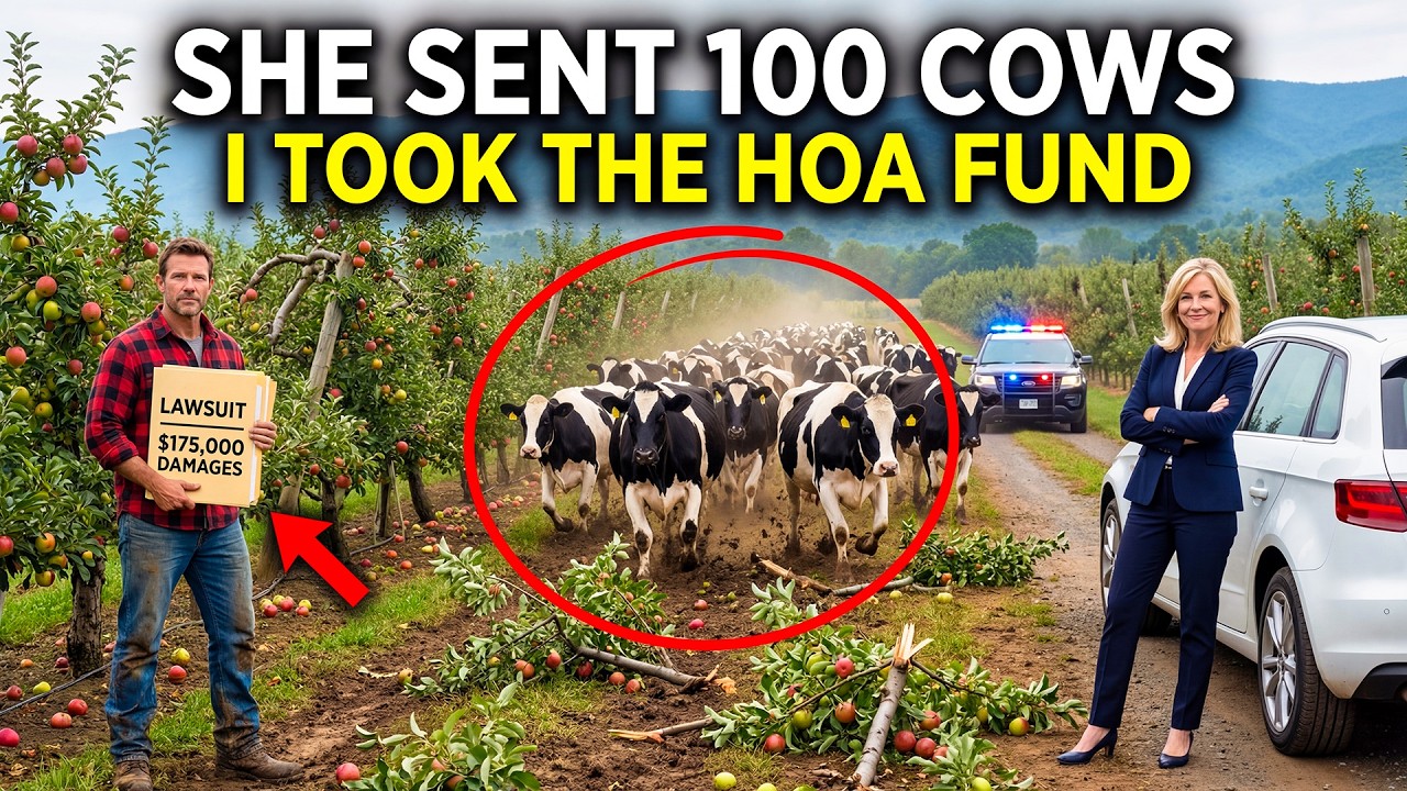 HOA Karen Ordered 100 Cows Into My Orchard to “Teach Me” — I Sued and Seized Their Reserve Fund