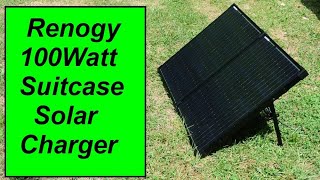 Renogy 100Watt Suitcase Solar Kit  Portable RV Solar Charging Video 1
