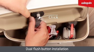 WIRQUIN DUAL FLUSH BUTTON Installation + removal