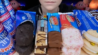 ASMR Candy Ice Cream *Oreo Bar, KIND Frozen, Twix, M&M Cookie Sandwich, Strawberry Drumstick 먹방