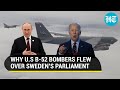 Putin watches as U.S B-52s fly low over Sweden