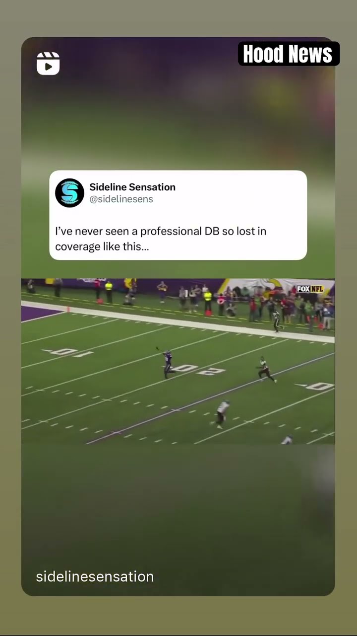 He was so lost #hoodnews #justinjefferson #minnesotavikings #atlantafalcons #omg #DB #how #wow #why