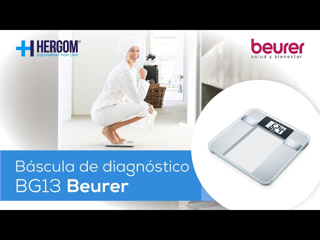 beurer - balanza de diagnóstico (determina peso corporal, grasa