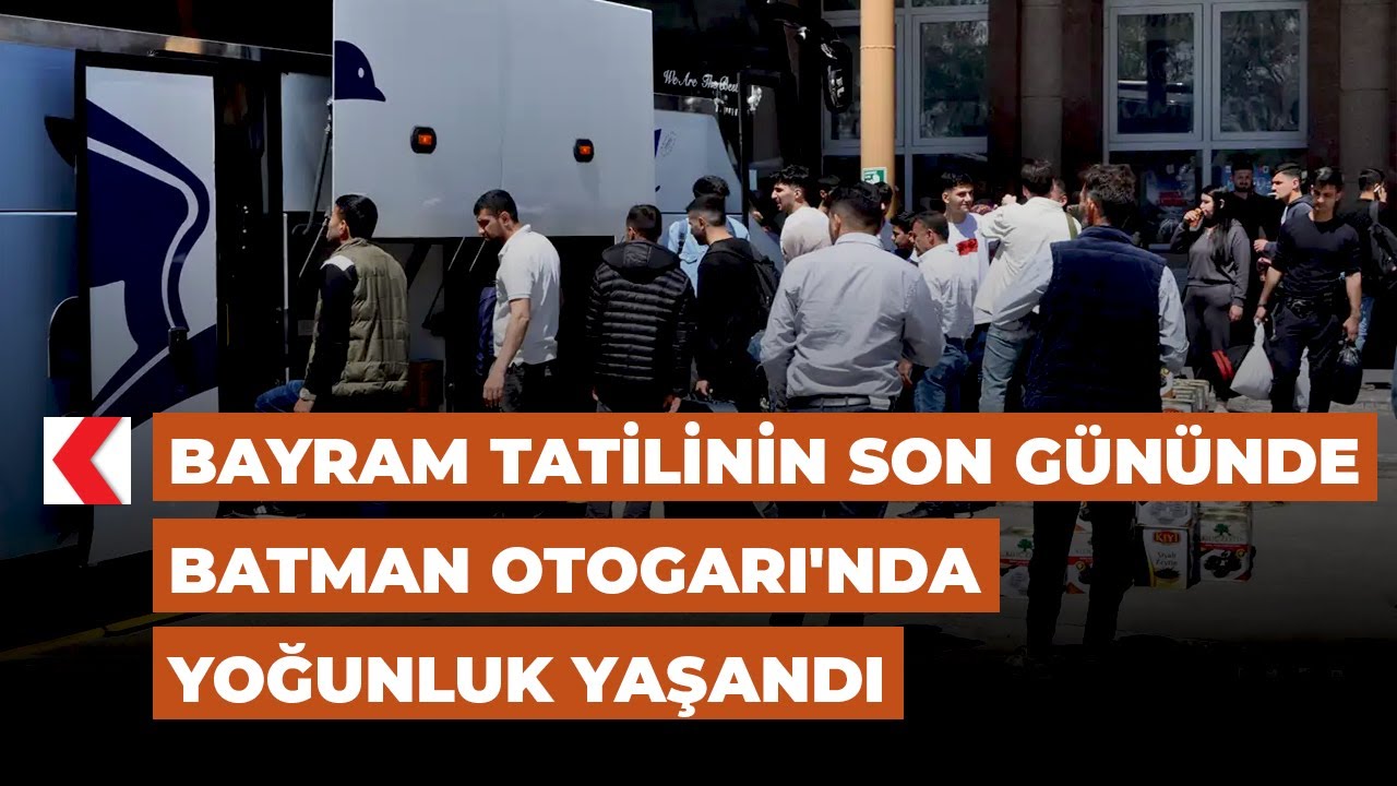 Batman Otogarı'nda yoğunluk yaşandı